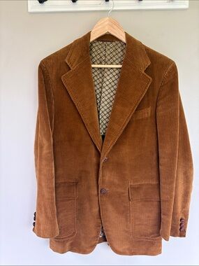 Vintage Brown Corduroy Sport Coat - Men's Blazer